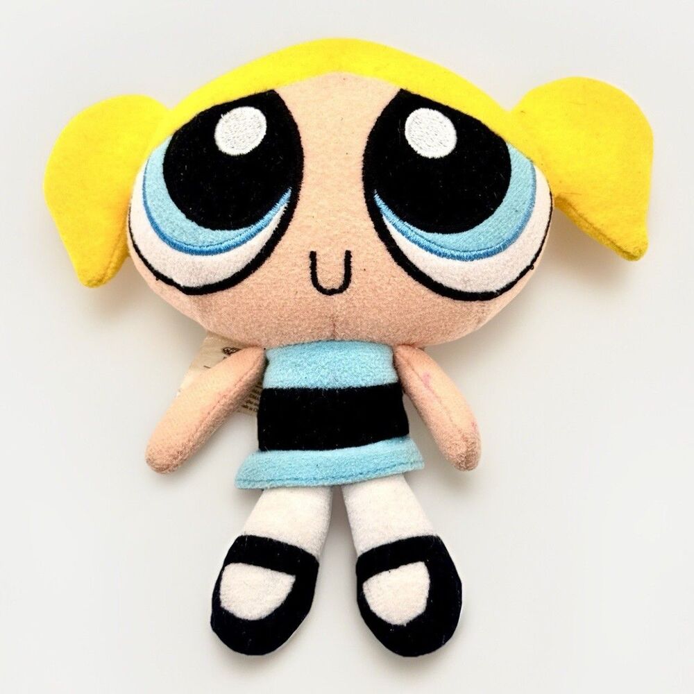 Powerpuff Girls Bubbles Plush 7” Trendmasters 1999‎ Cartoon Network Vintage